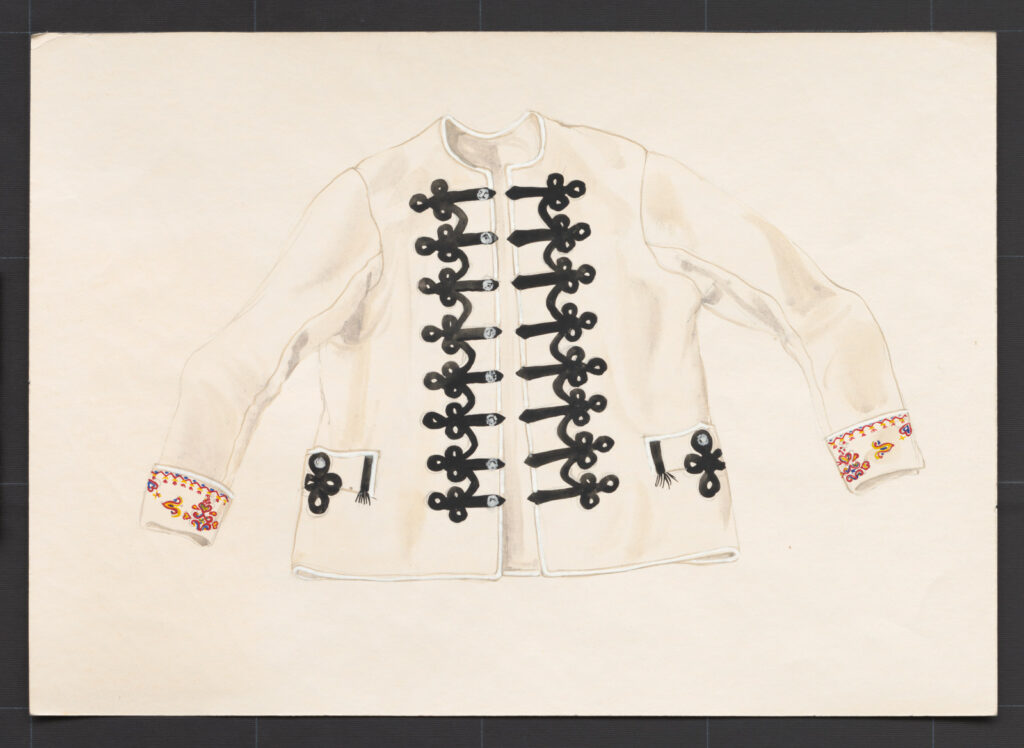 Kresba – kabátik ženský