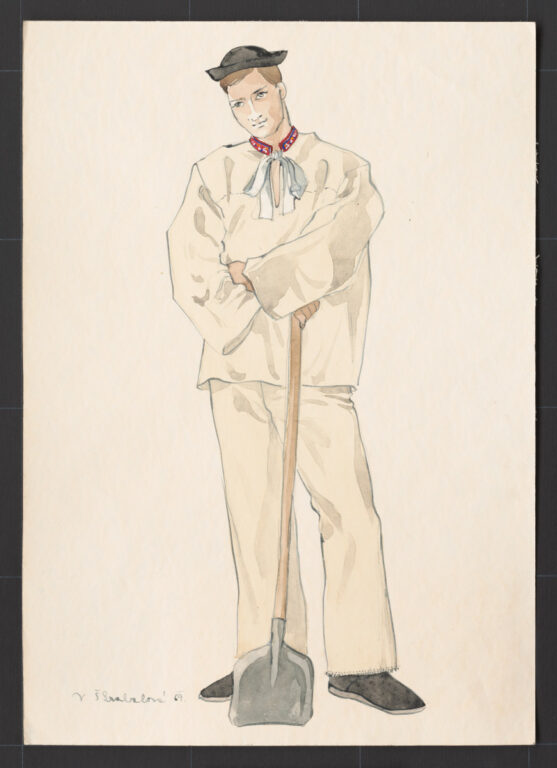 Kresba – odev mužský pracovný