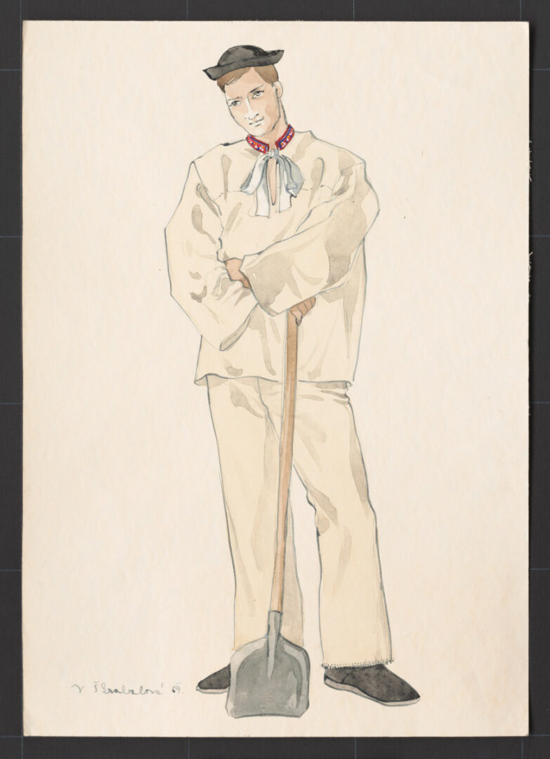 Kresba – odev mužský pracovný