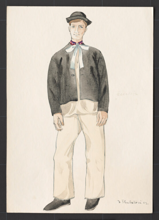 Kresba – odev mužský pracovný