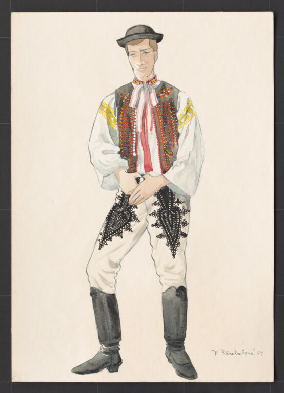 Kresba – odev mládenecký sviatočný