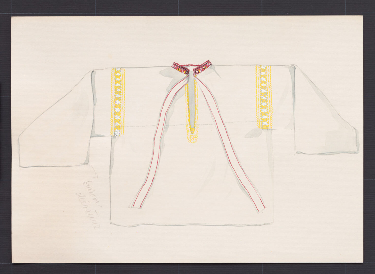 Kresba – košeľa mužská sviatočná