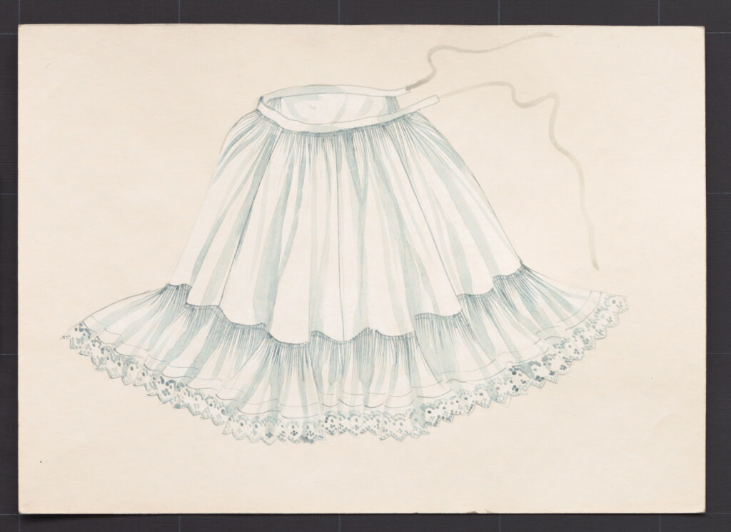 Kresba – sukňa spodná