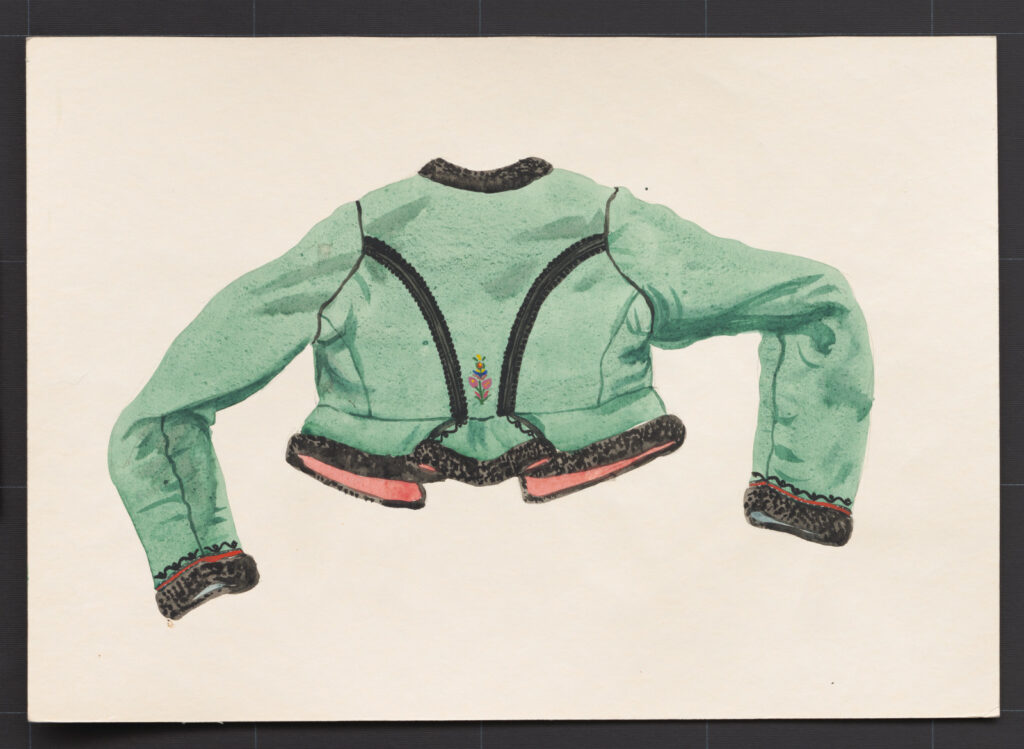 Kresba – kabátik ženský