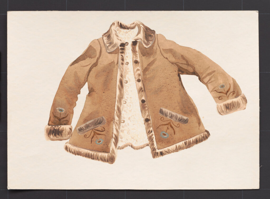 Kresba – kožuch ženský