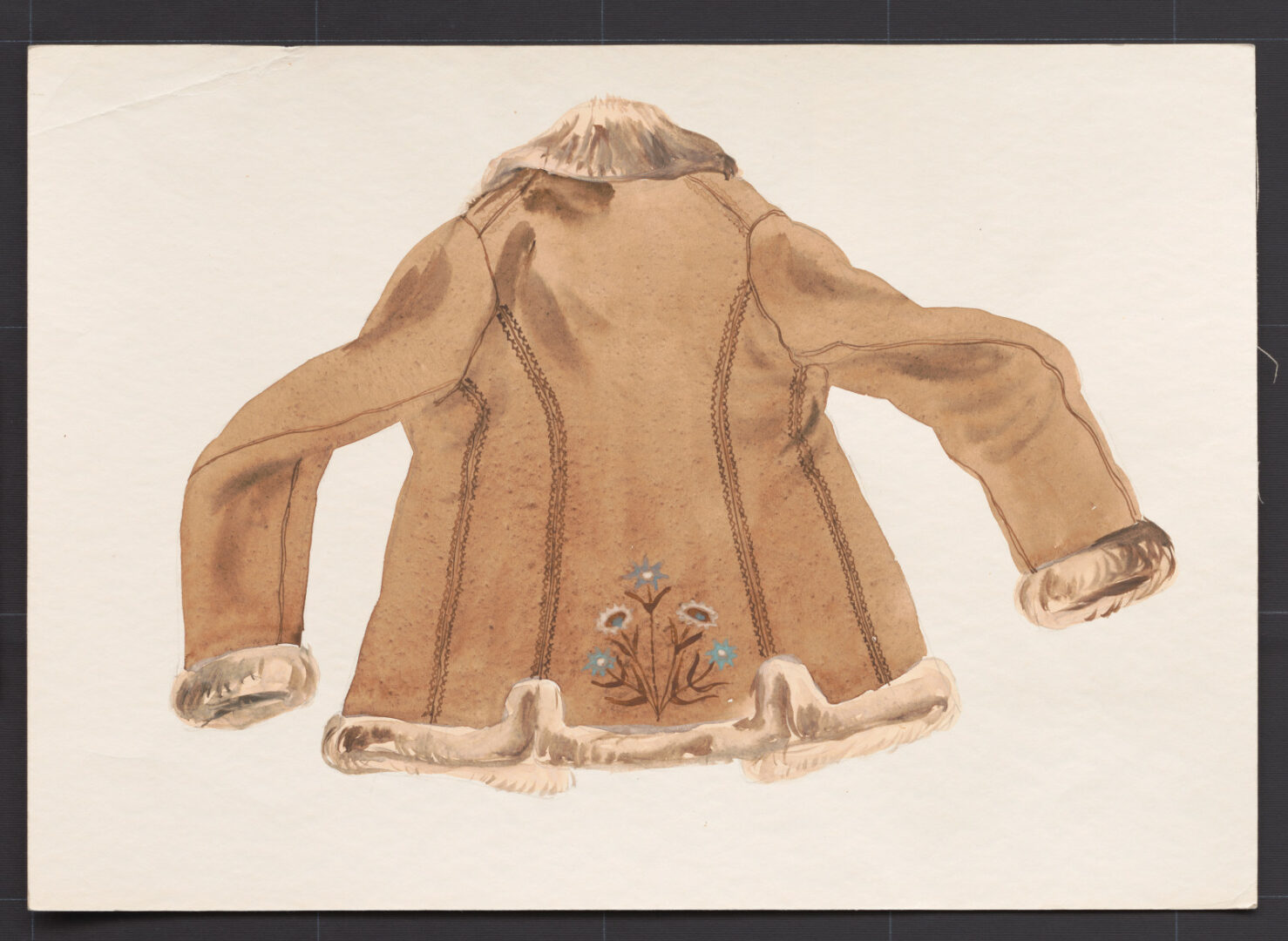 Kresba – kožuch ženský