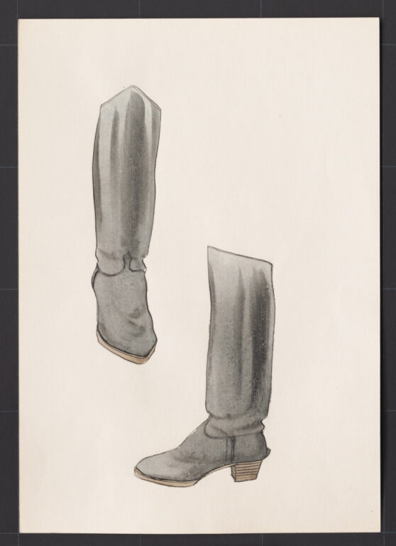 Kresba – čižmy ženské