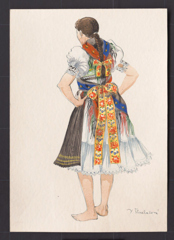 Kresba – odev dievčenský na tanec