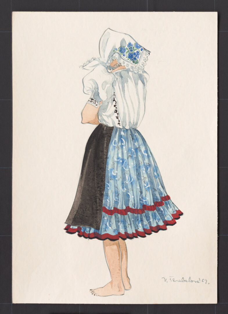 Kresba – odev ženský pracovný