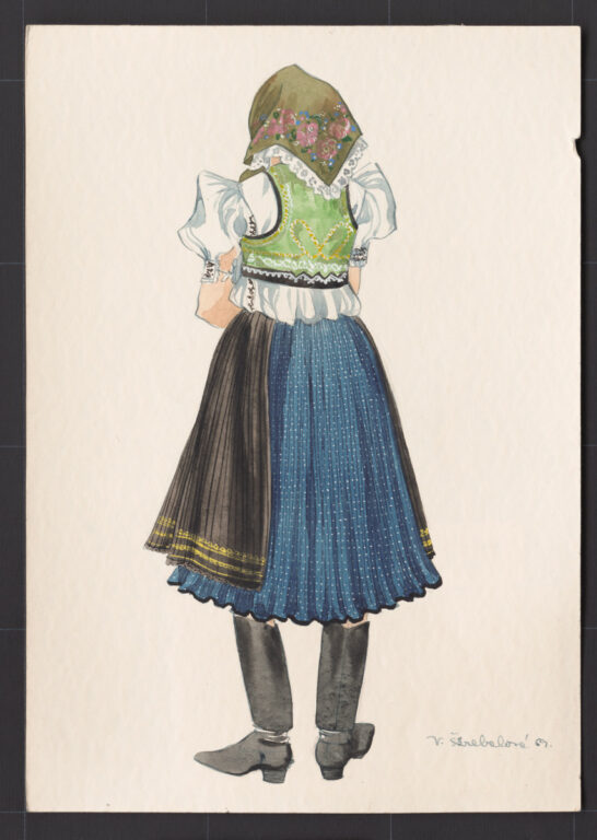 Kresba – odev ženský sviatočný