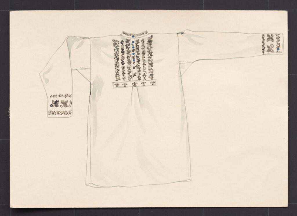 Kresba – košeľa mužská