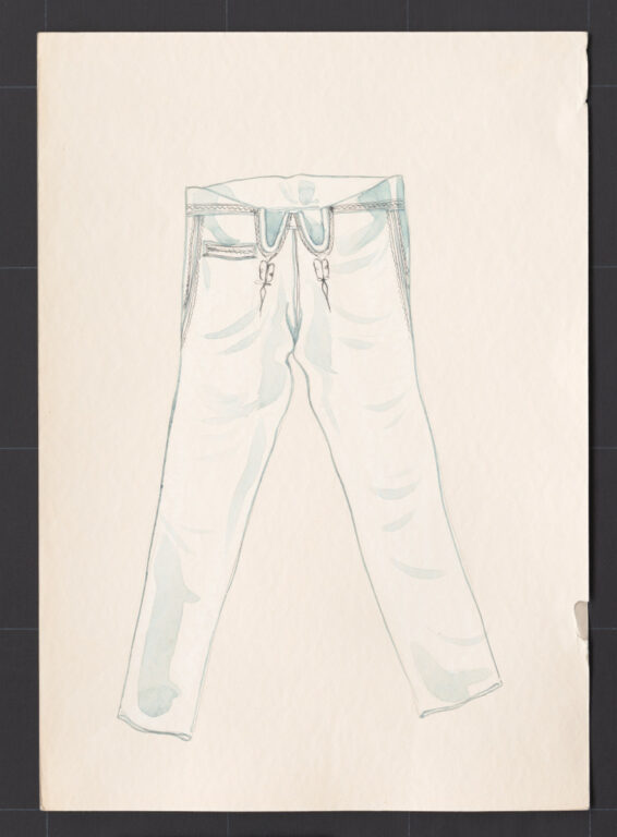 Kresba – nohavice sviatočné