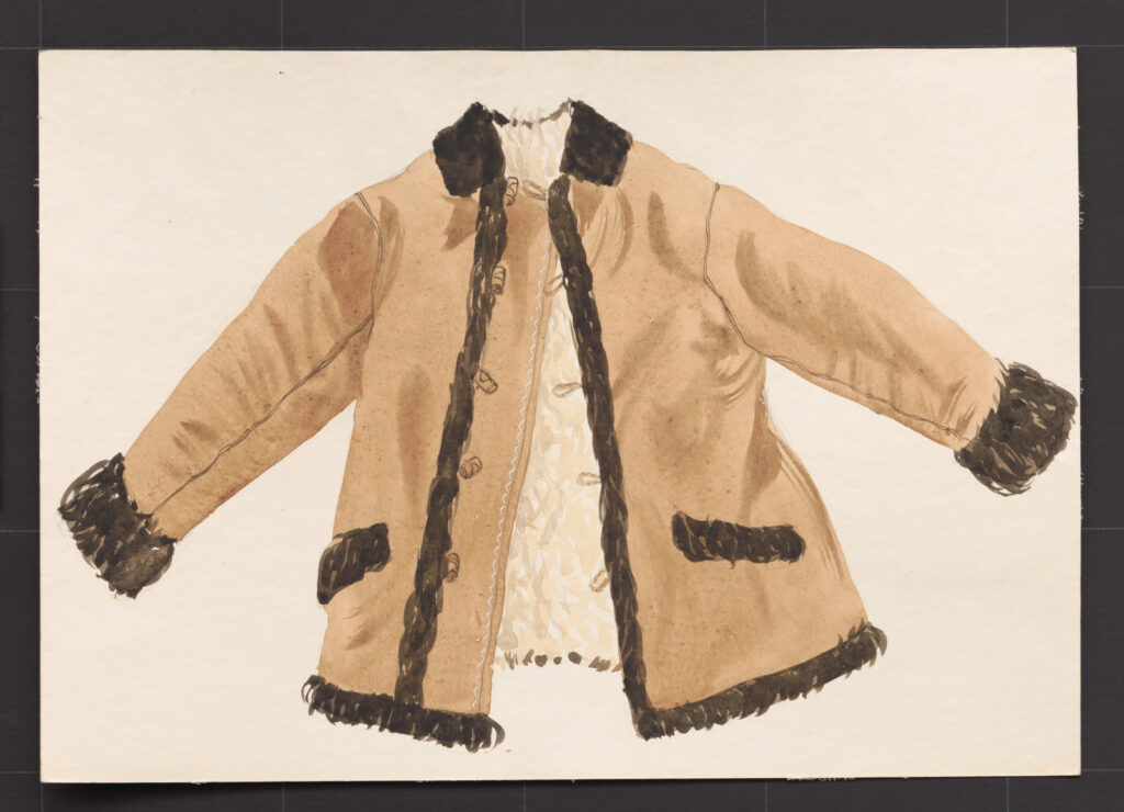 Kresba – kožuch mužský