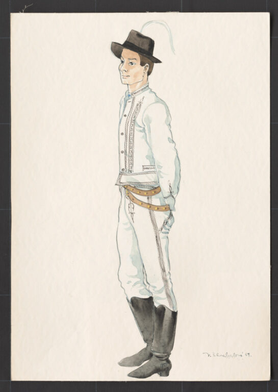 Kresba – odev mužský sviatočný