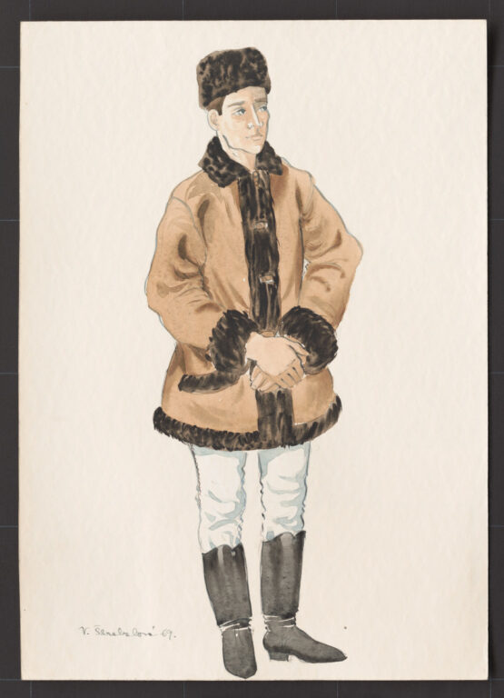 Kresba – odev mužský zimný