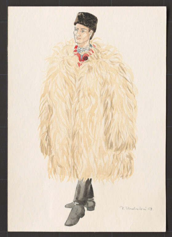 Kresba – muž v gube