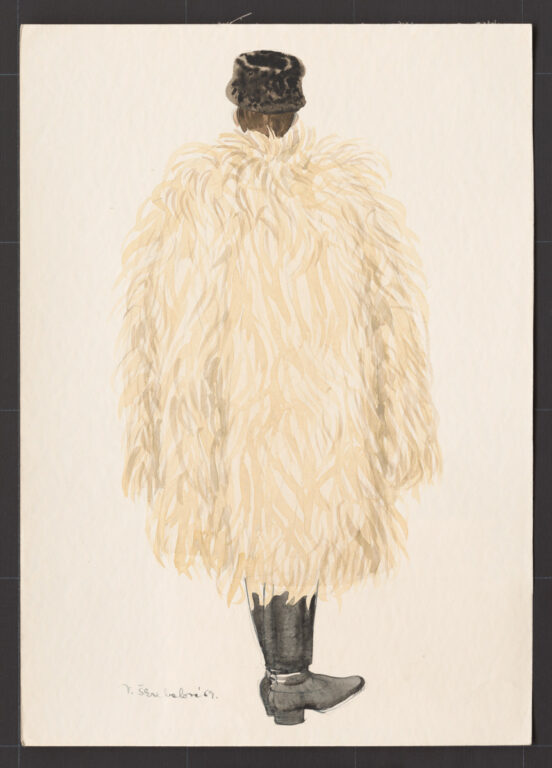 Kresba – muž v gube