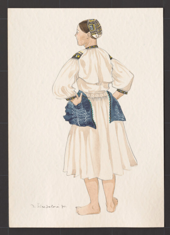 Kresba – odev ženský pracovný