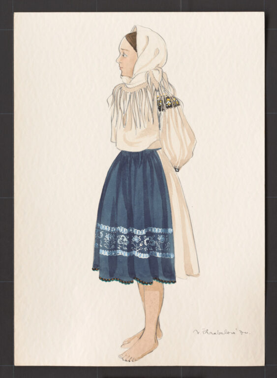 Kresba – odev ženský pracovný