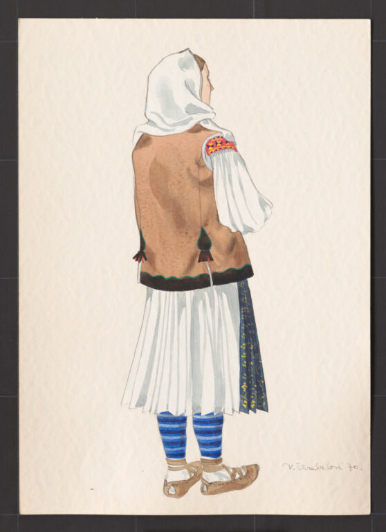 Kresba – odev ženský sviatočný