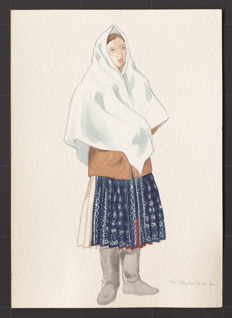 Kresba – odev ženský zimný