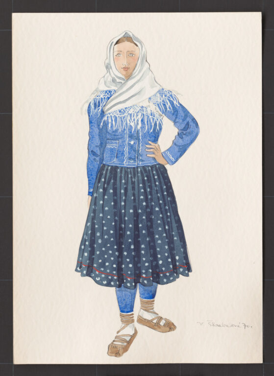 Kresba – odev ženský novší