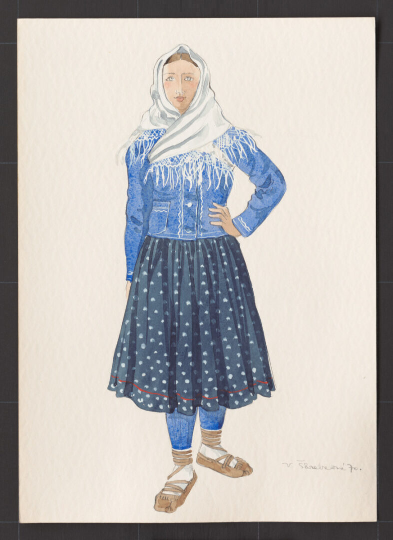 Kresba – odev ženský novší