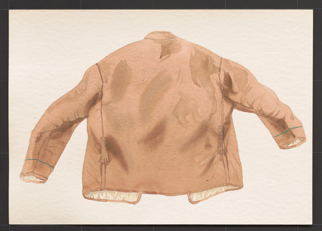 Kresba – kožuch ženský a mužský