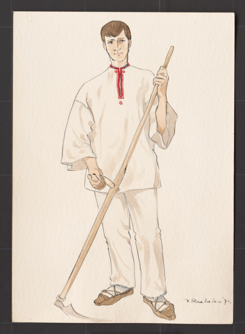 Kresba – odev mužský pracovný