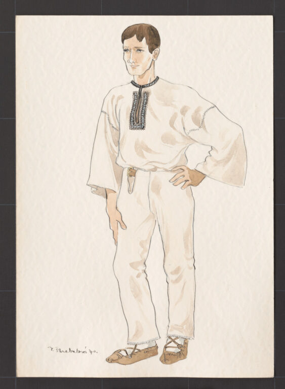 Kresba – odev mužský sviatočný