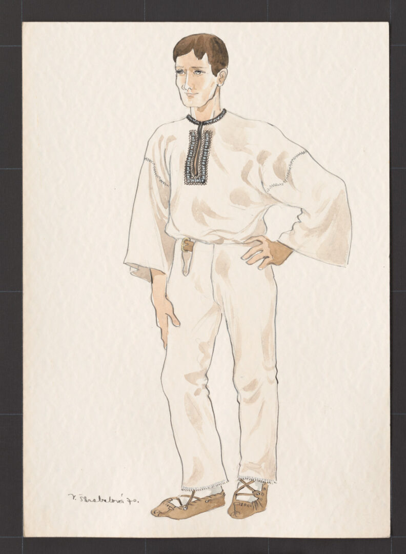 Kresba – odev mužský sviatočný