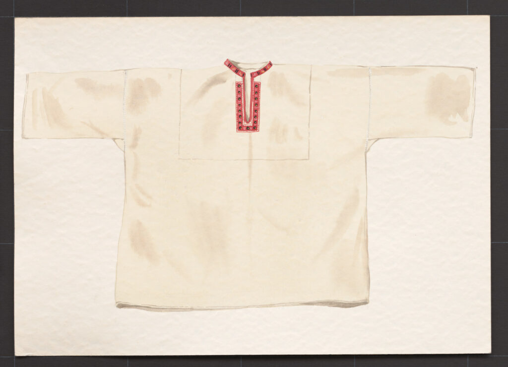 Kresba – košeľa mužská konopná