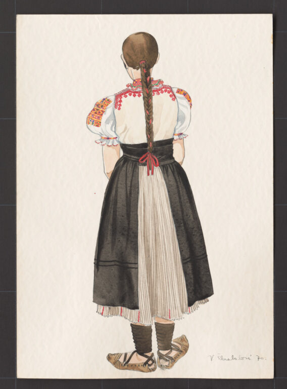 Kresba – odev dievčenský pracovný