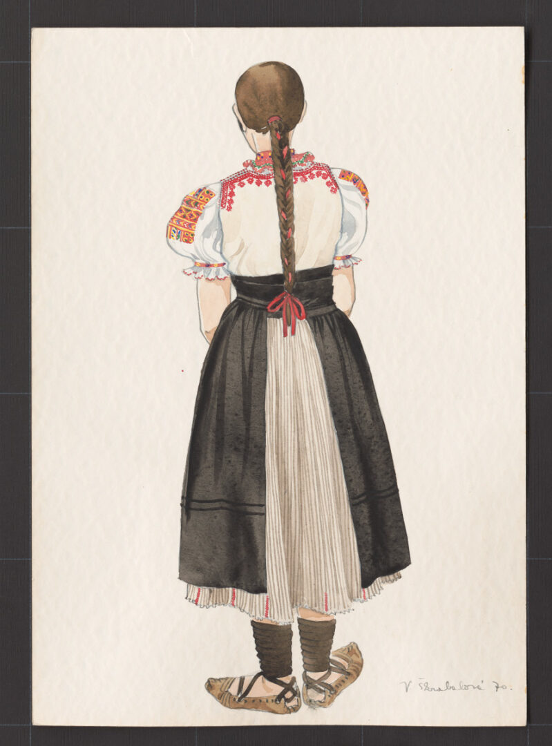 Kresba – odev dievčenský pracovný