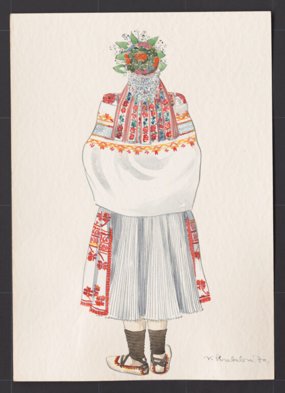 Kresba – odev mladuchy