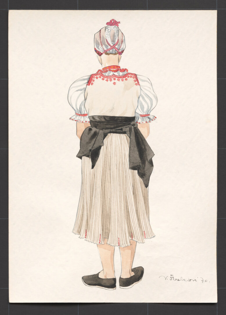 Kresba – odev ženský pracovný