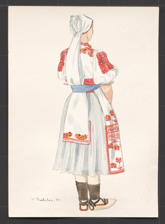 Kresba – odev ženský sviatočný