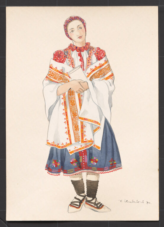 Kresba – odev ženský sviatočný