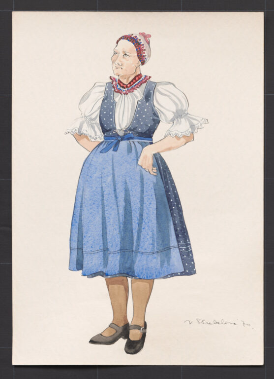 Kresba – odev ženský novší