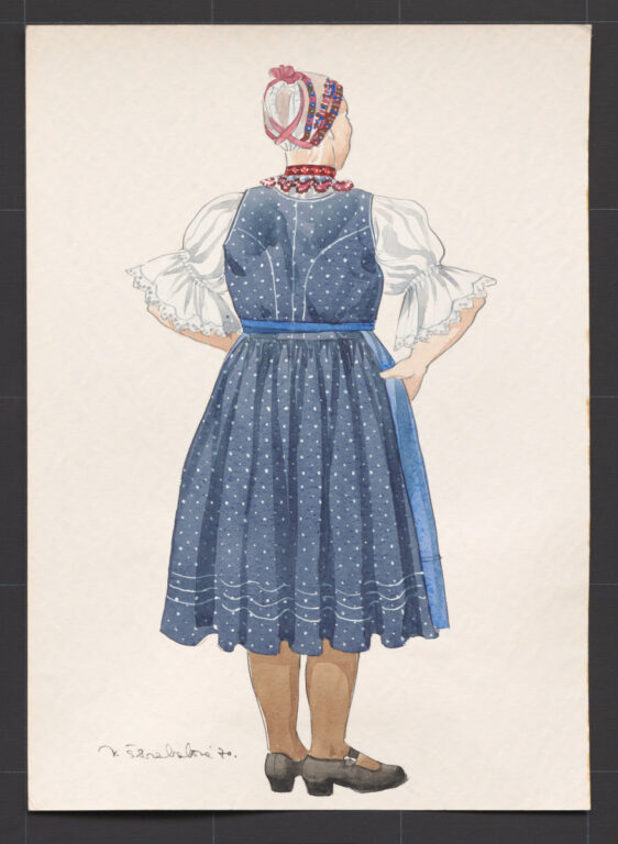 Kresba – odev ženský novší