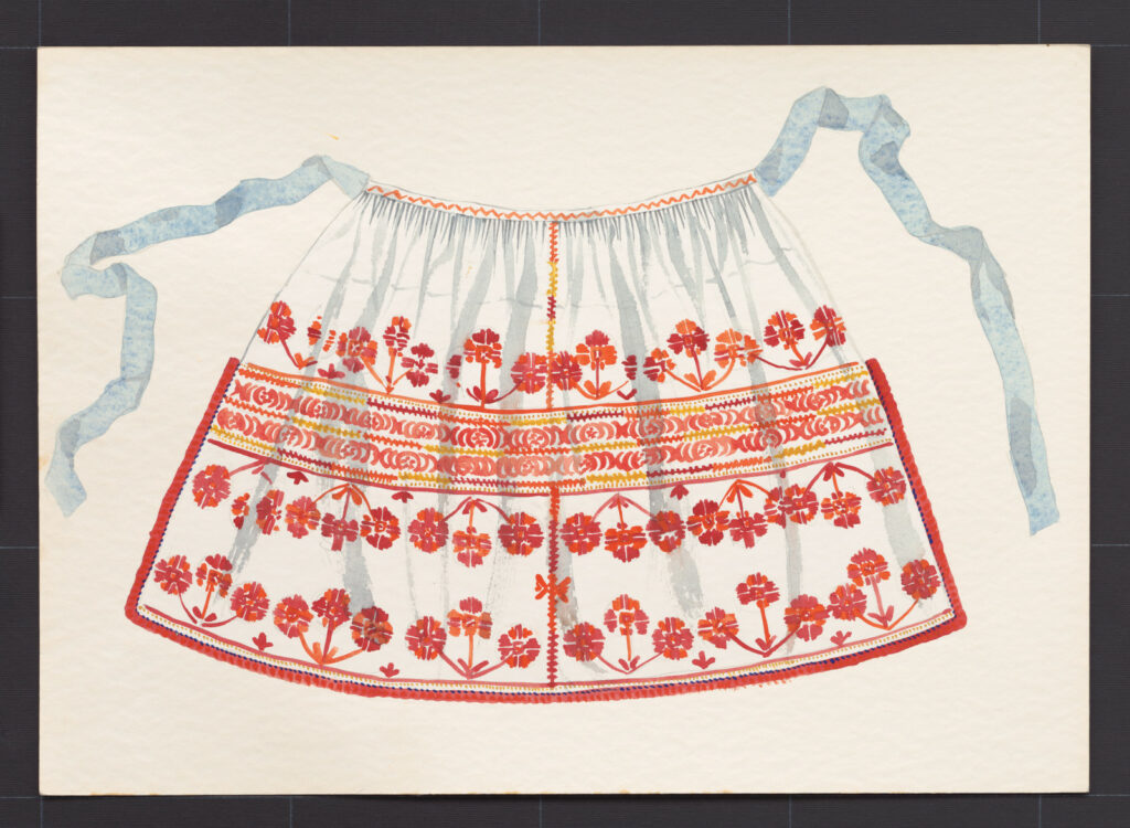 Kresba – zástera sviatočná