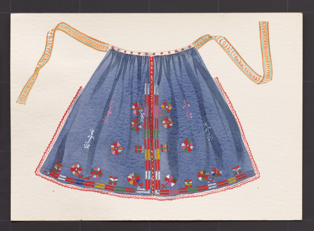 Kresba – zástera sviatočná