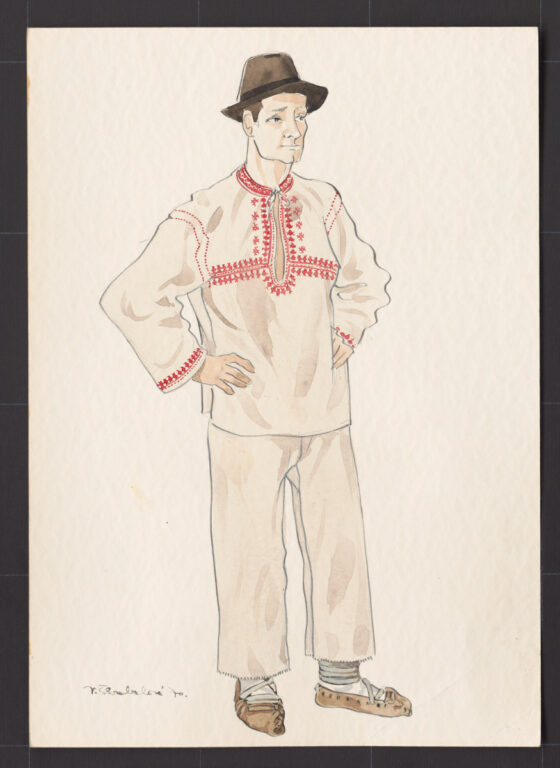 Kresba – odev mužský pracovný