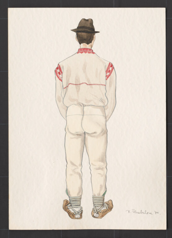 Kresba – odev mužský sviatočný