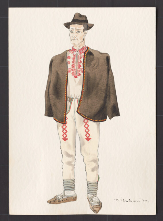 Kresba – odev mužský sviatočný