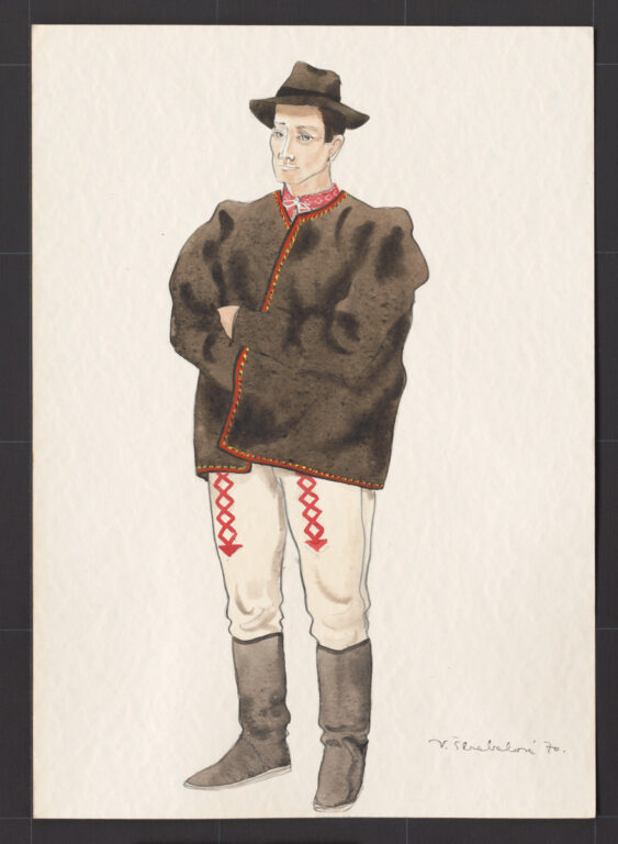 Kresba – odev mužský zimný