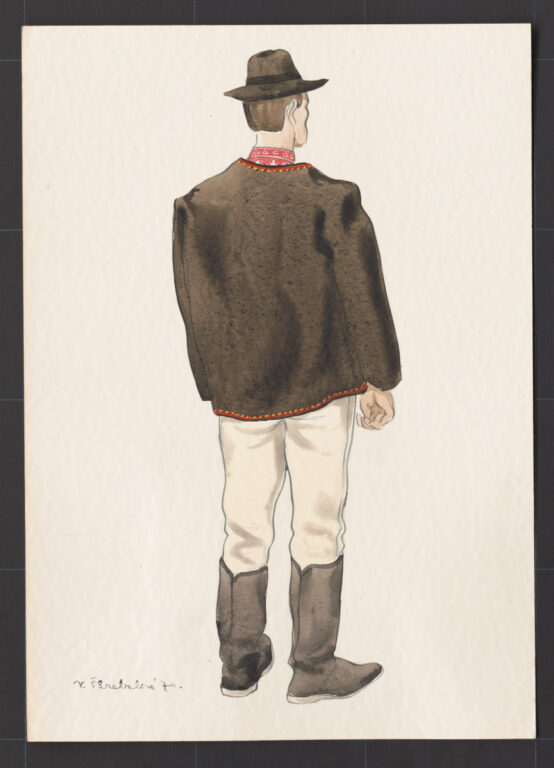 Kresba – odev mužský zimný