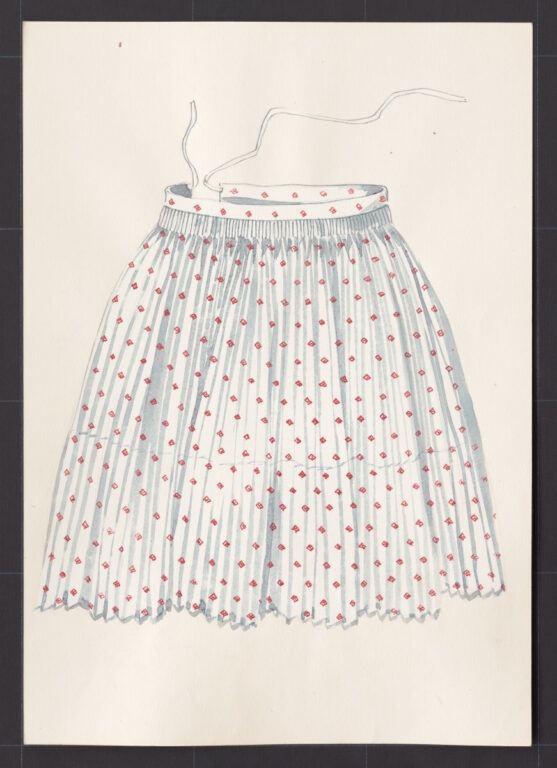 Kresba – sukňa biela