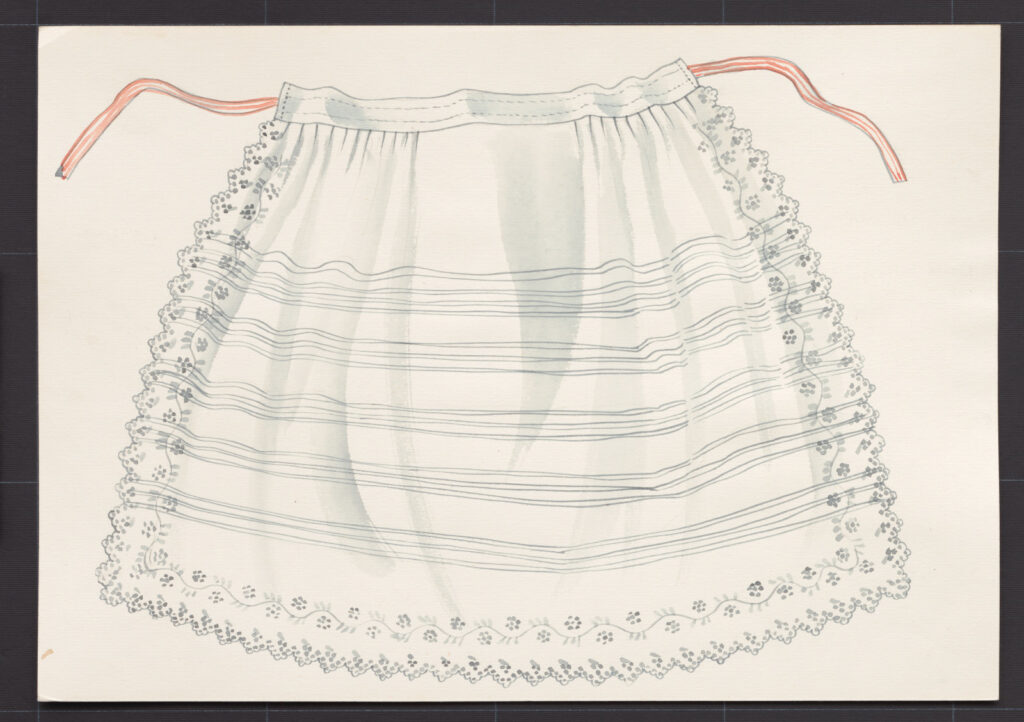 Kresba – zástera sviatočná