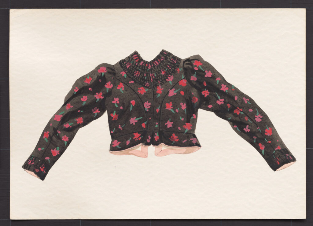 Kresba – kabátik ženský kašmírový